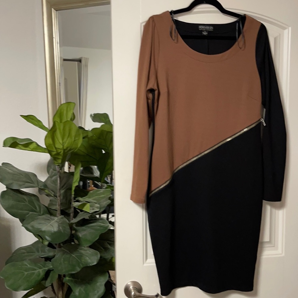 1x forever 21 bodycon 3/4 sleeved dress